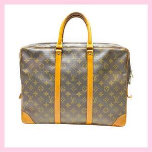 Louis Vuitton- Handbag Porte Documents Voyage Brown Monogram (Authentic)